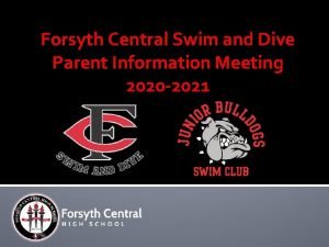 Forsyth central swim and dive