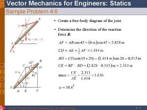 Eighth Edition Vector Mechanics for Engineers Statics Sample