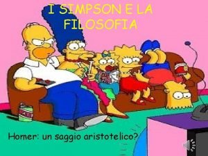I simpson e la filosofia I simpson e la filosofia