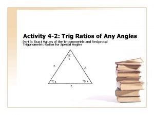 Activity 4 2 Trig Ratios of Any Angles