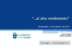 al alto rendimiento Alcobendas 23 de febrero de