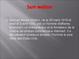 Samuel moore walton Samuel moore walton