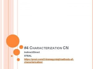 Characterization prezi