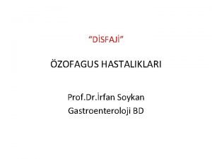 Prof dr irfan soykan