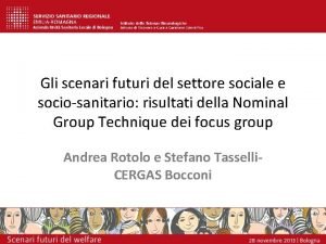 Gli scenari futuri del settore sociale e sociosanitario