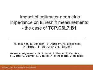 Impact of collimator geometric impedance on tuneshift measurements