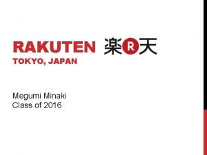 Rakuten internship japan