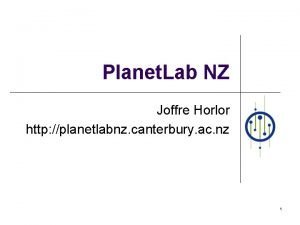 Planet Lab NZ Joffre Horlor http planetlabnz canterbury