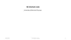 Interlock meeting