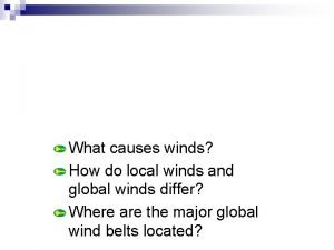 Easterlies and westerlies Easterlies and westerlies