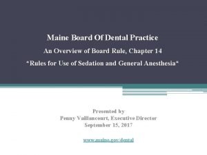 Maine board of dental practice