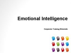 Emotional Intelligence Corporate Training Materials Module One Getting