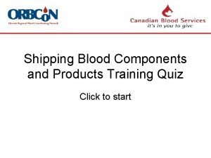 Blood components quiz