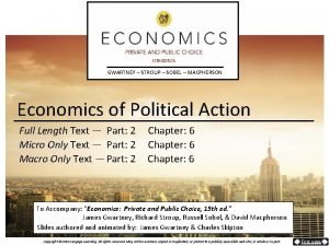 GWARTNEY STROUP SOBEL MACPHERSON Economics of Political Action