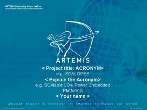 Acronym project title