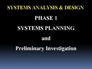 This is the final task in phase 3 systems design