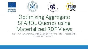 Optimizing Aggregate SPARQL Queries using Materialized RDF Views