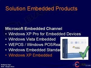Microsoft embedded products
