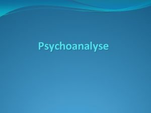 Psychoanalyse Die psychoanalytische Therapie als Gegenstand sprachwissenschaftlicher Forschung