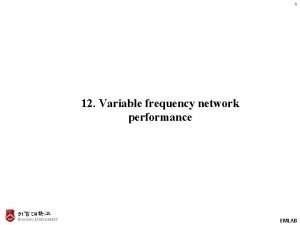 Network performance variables