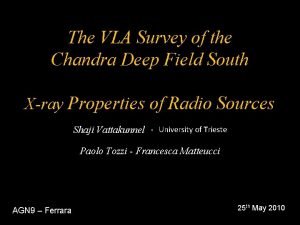 The VLA Survey of the Chandra Deep Field