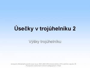 seky v trojhelnku 2 Vky trojhelnku Dostupn z