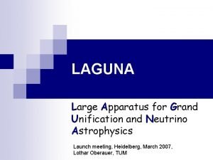 LAGUNA Large Apparatus for Grand Unification and Neutrino