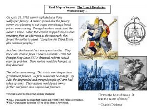 French revolution causes and effects French revolution causes and effects