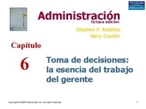 Administracin Octava edicin Stephen P Robbins Mary Coulter