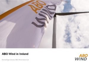 ABO Wind in Ireland Emmet Egan Director ABO
