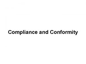 Compliance and Conformity Summary of Milgram Studies Obeying