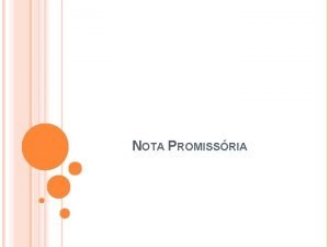 NOTA PROMISSRIA 5 1 PREVISO LEGAL Decreto n