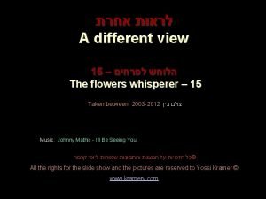 Flowers whisperer
