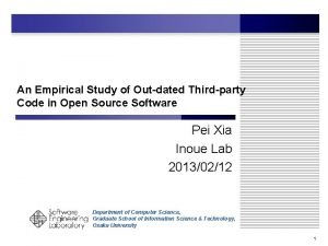 An Empirical Study of Outdated Thirdparty Code in