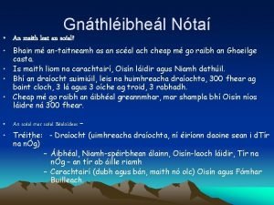 Gnthlibhel Nta An maith leat an scal Bhain