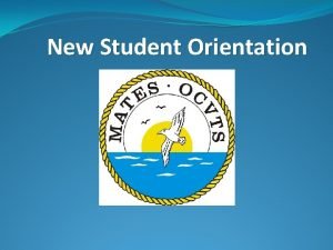 Occ new student orientation
