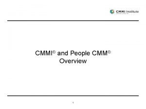 Cmm vs cmmi