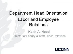 Uconn labor relations