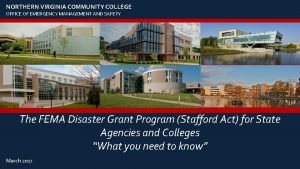 NORTHERN VIRGINIA COMMUNITY COLLEGE OFFICE OF EMERGENCY MANAGEMENT