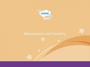 Measurement and Geometry Year One I can draw