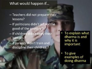 What would happen if Teachers did not prepare