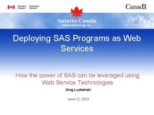 Sas web services