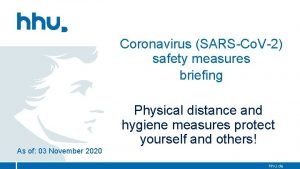 Coronavirus SARSCo V2 safety measures briefing Physical distance