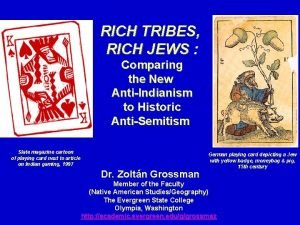 RICH TRIBES RICH JEWS Comparing the New AntiIndianism