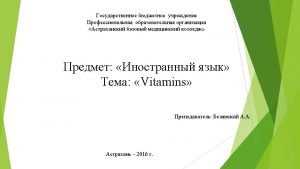 Vitamins Content Classification of vitamins vitamin C vitamin