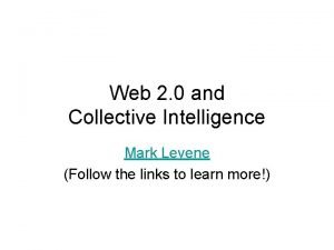 Collective intelligence example