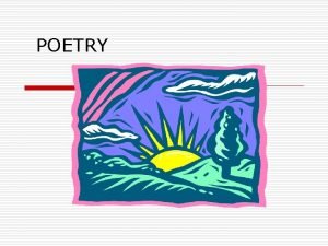 POETRY POINT OF VIEW IN POETRY POET SPEAKER