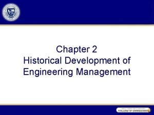History of engineering management