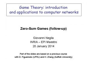 Game theory in operation research