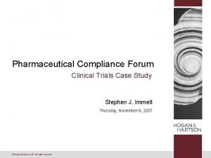 Pharmaceutical compliance forum